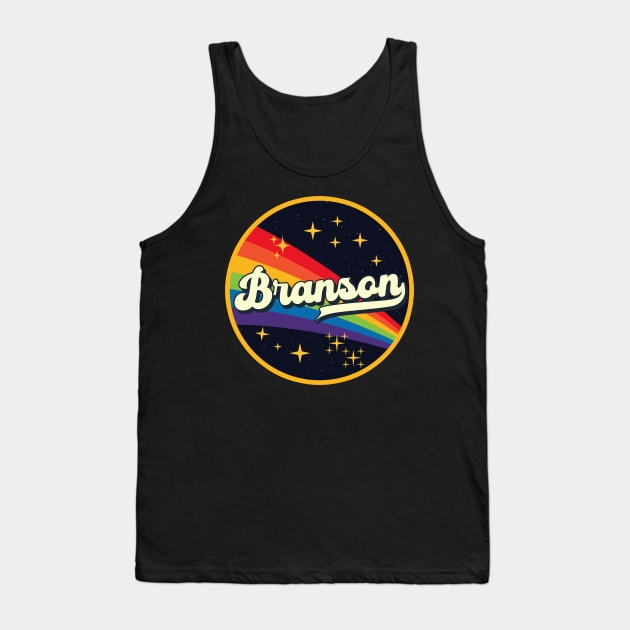 Branson // Rainbow In Space Vintage Style Tank Top by LMW Art